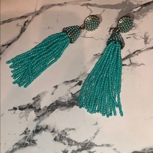 Turquoise beaded earrings